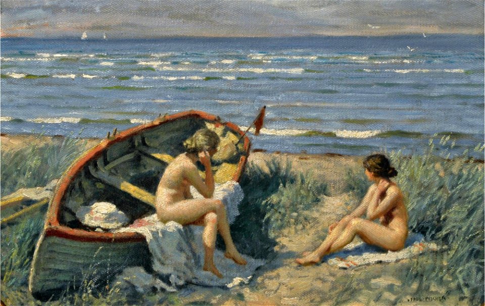 Paul Fischer - Motiv fra Båstad