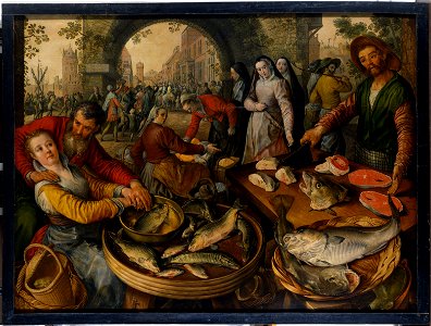 Fish Market with Ecce Homo (Joachim Beuckelaer) - Nationalmuseum - 17274