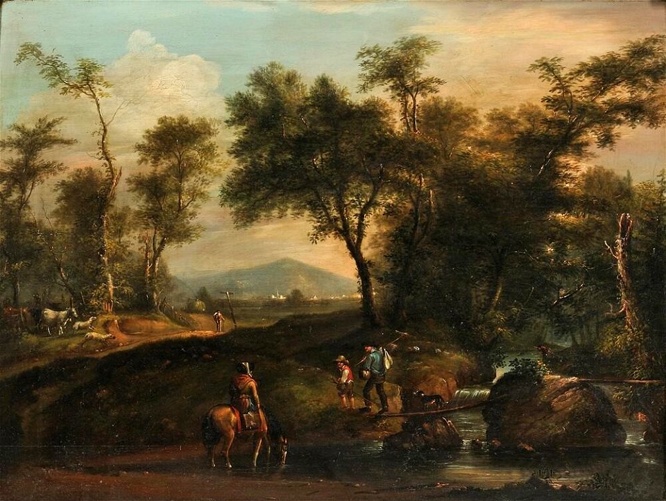 Alvan Fisher - Travelers in a pastoral landscape (1815)