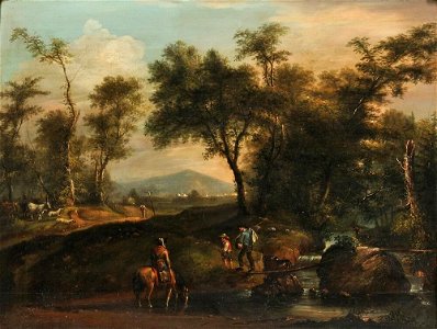 Alvan Fisher - Travelers in a pastoral landscape (1815)