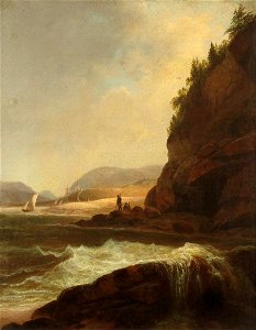 Alvan Fisher - Figures by a Rocky Inlet