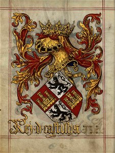 Fl- 9v Livro do Armeiro-Mor, Rei de Castella