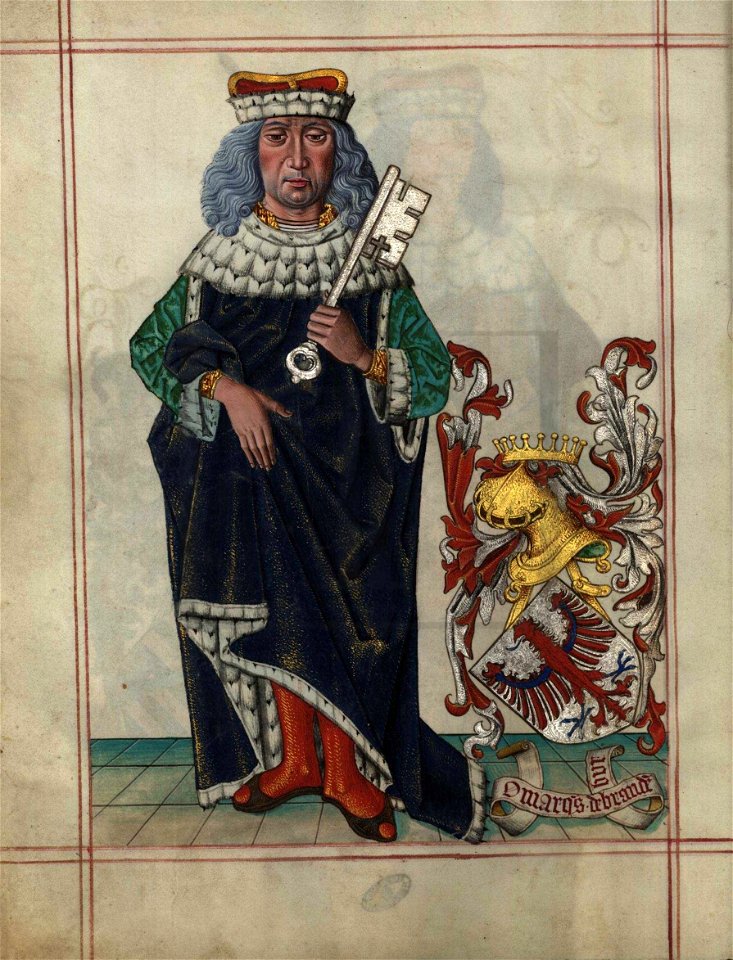 Fl- 34v Livro do Armeiro-Mor, Margrave de Brandenburgo