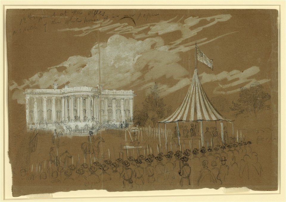 Flag raising at the White House LCCN2004660807