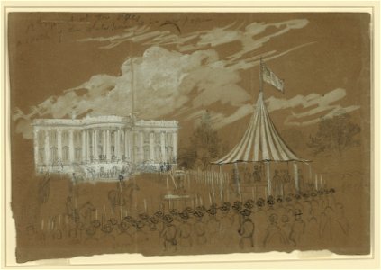 Flag raising at the White House LCCN2004660807