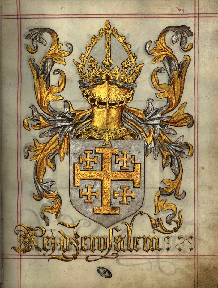 Fl- 7 Livro do Armeiro-Mor, Rei de Jerusalem