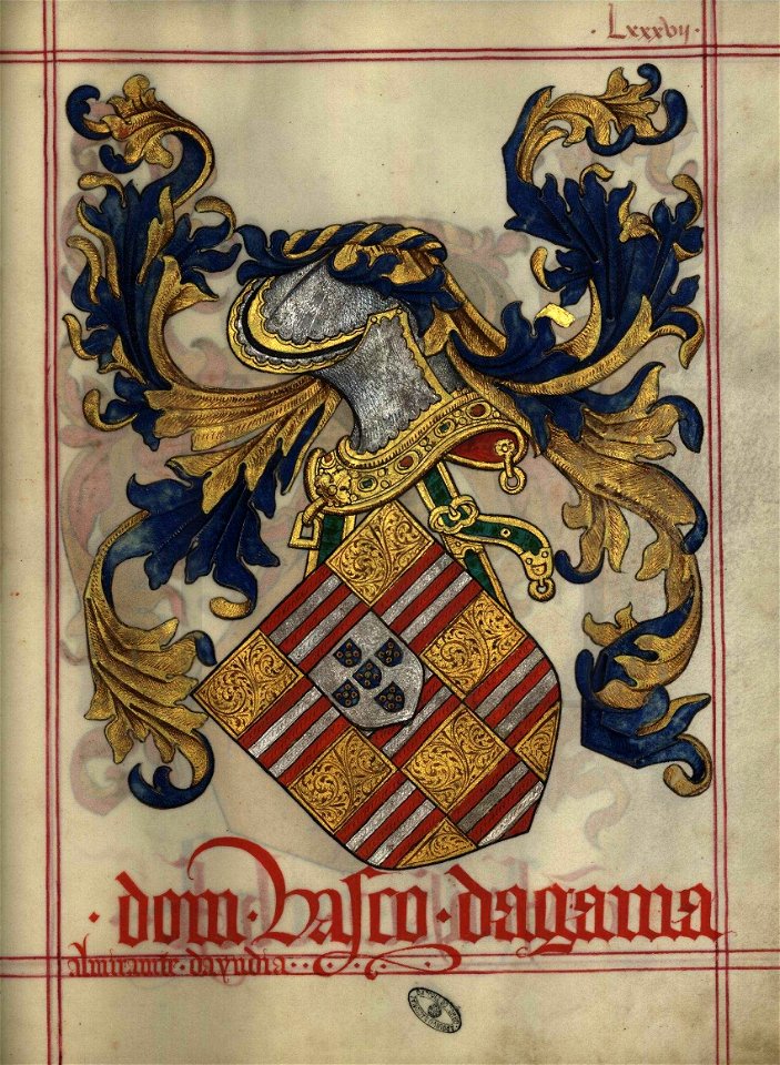 Fl- 87 Livro do Armeiro-Mor, Vasco da Gama