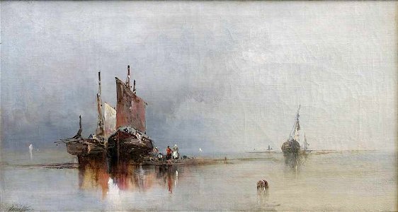 Fishing Boats on the Beach, by James Hamilton 7188