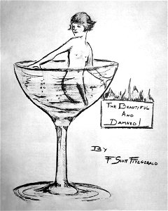 Zelda Fitzgerald The Beautiful and Damned Cover Sketch