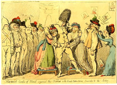 Flannel coats of mail against the cold or the British ladies patriotic presents to the army. (BM 1851,0901.668)