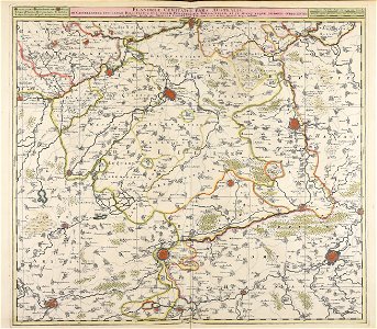 Flandriae comitatus pars australis, in Castellaniam insulanam. Balliviatum duacensem territorium Tornacensem... - CBT 6611112