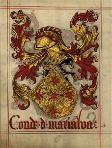 Fl- 48v Livro do Armeiro-Mor, Conde de Marialva. Free illustration for personal and commercial use.