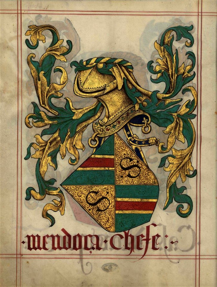 Fl- 59v Livro do Armeiro-Mor, Mendonça