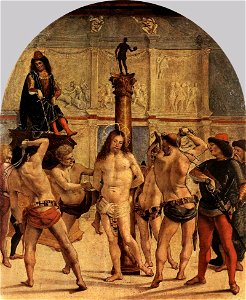 Flagellation (Luca Signorelli). Free illustration for personal and commercial use.