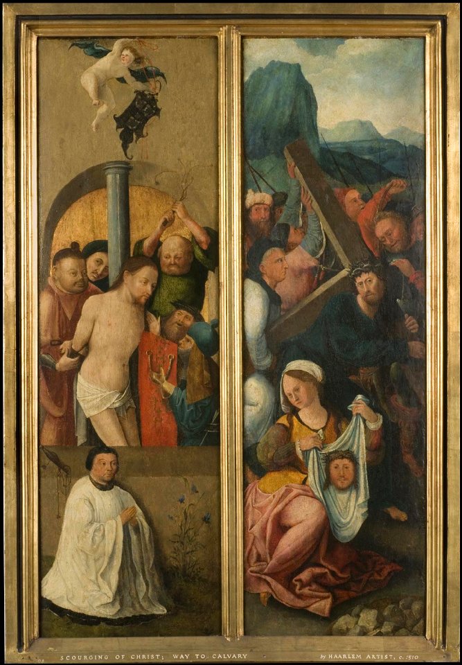 The Flagellation, with a Donor, and Christ Carrying the Cross (PMA)