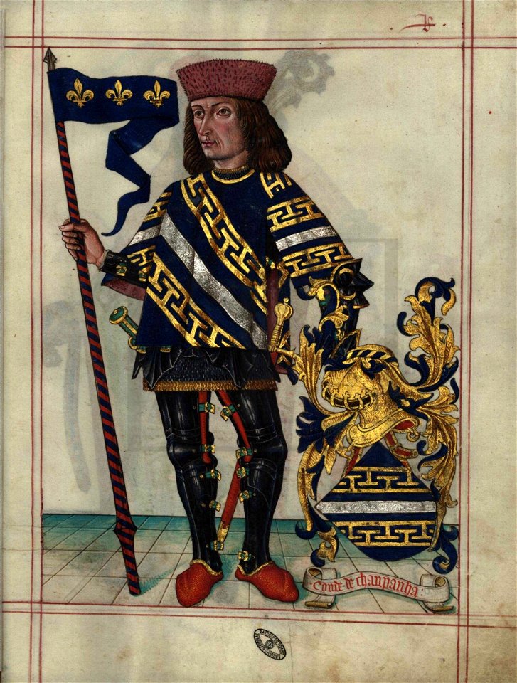 Fl- 40 Livro do Armeiro-Mor, Conde de Champagne