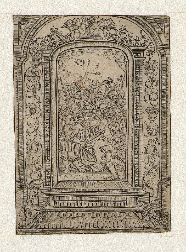 Flagellation of Christ ca.1519 print by Master S., S.II 5788, Prints Department, Royal Library of Belgium