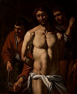 Flagellazione di Cristo - Maestro della Flagellazione di Cesena - Google Cultural Institute. Free illustration for personal and commercial use.