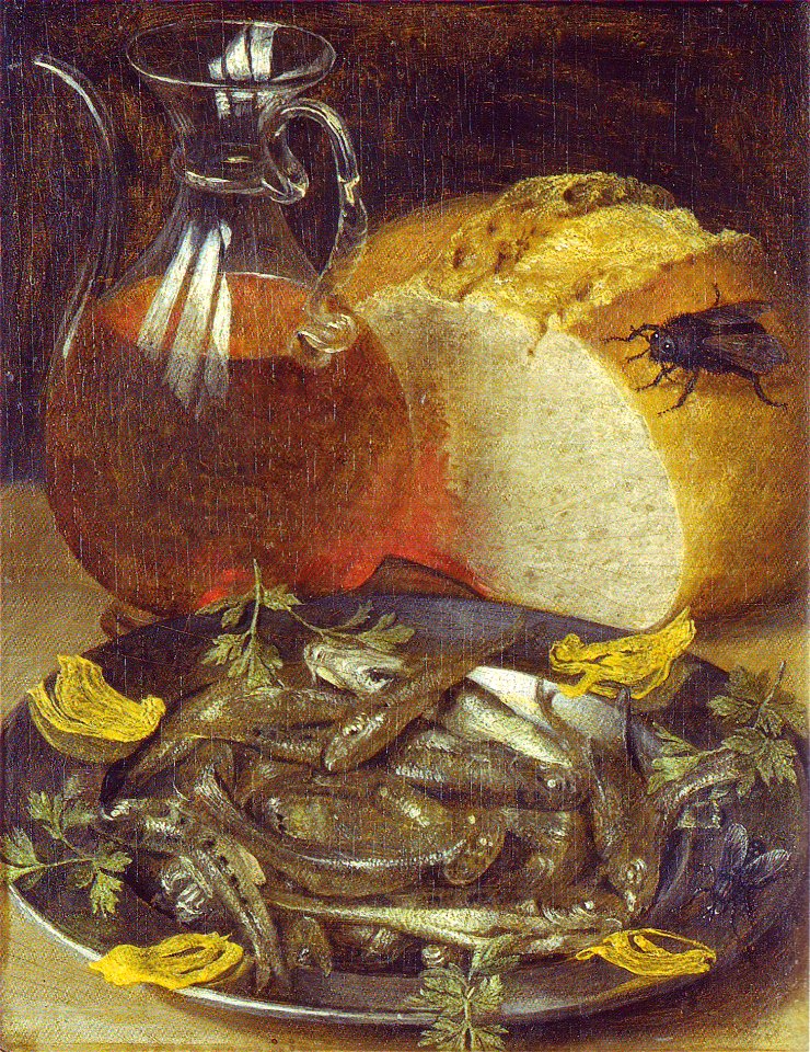 Flegel - Stilleben mit Fischgericht