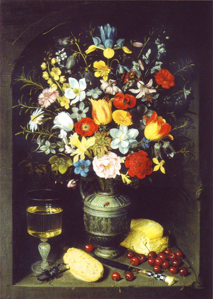 Flegel - Grosses Blumenstück (in Nische)