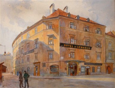 Fleischmarkt Hotel Londres Wien 19Jh