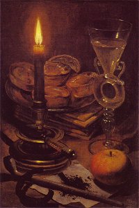 Flegel - Tabakstilleben mit Kerze