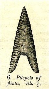Flathuggen pilspets fr Skåne (Montelius 1873 sid 10 fig 6)