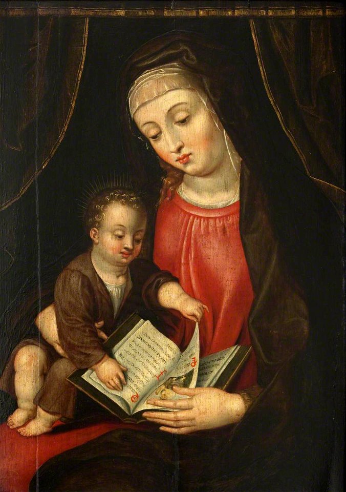 Flemish School - Madonna and Child with a Book - 557786 - National Trust