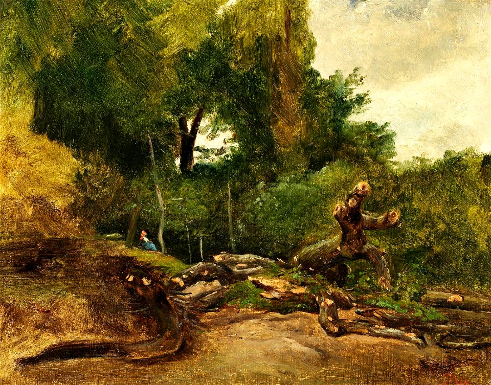 Camille Flers - Bûcheron dans la forêt de Fontainebleau