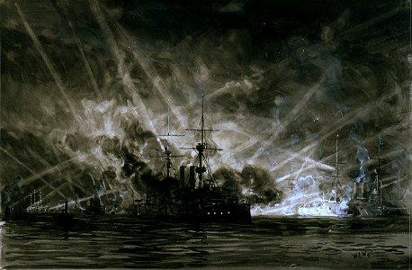 Fleet Illuminated August, 1902 RMG PW1794