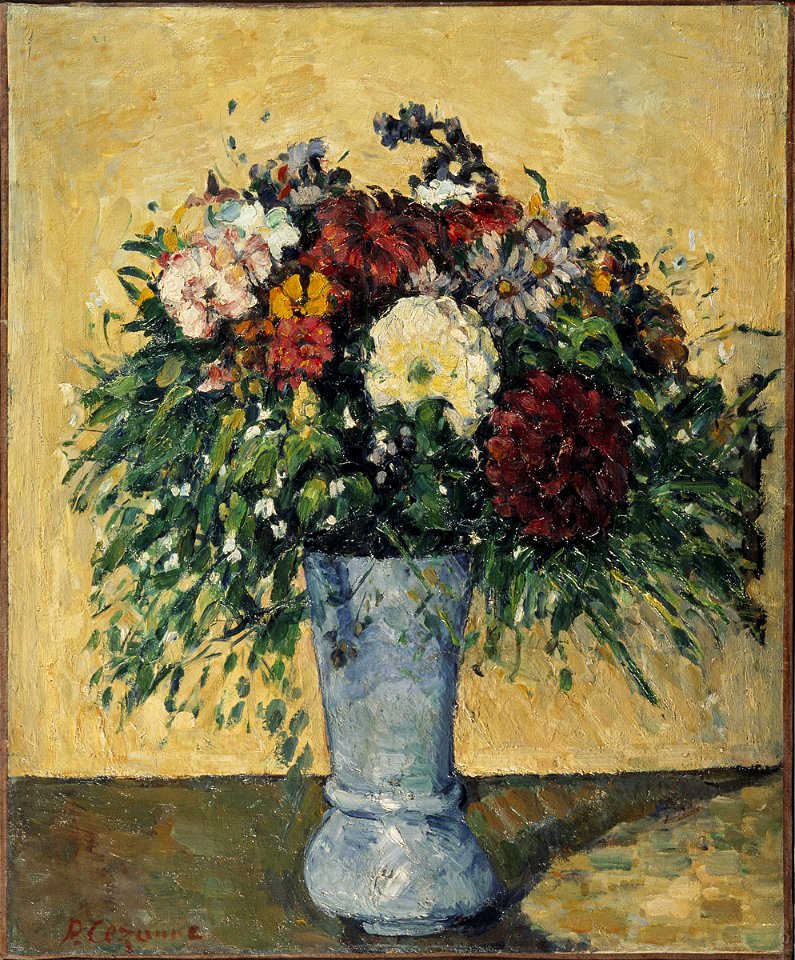 Fleurs dans un vase, par Paul Cezanne, FWN 732