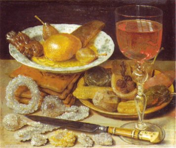 Flegel - Stilleben mit Gebäck und Zuckerwerk