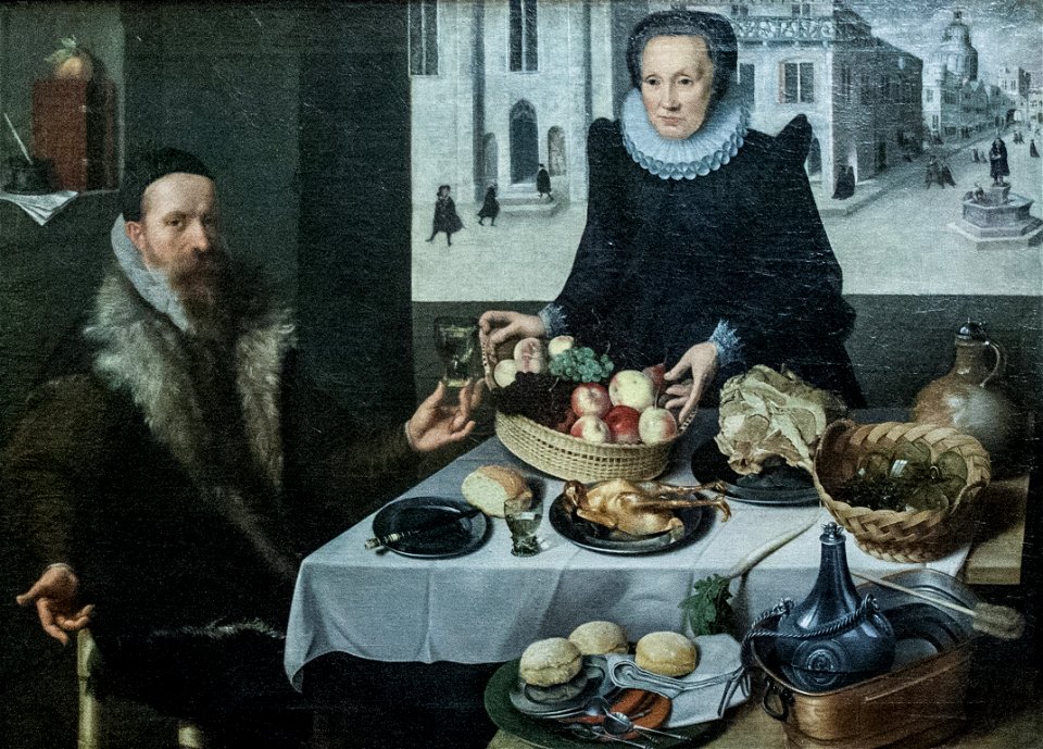 Flegel-Valckenborch - Double Portrait of an Elderly Couple