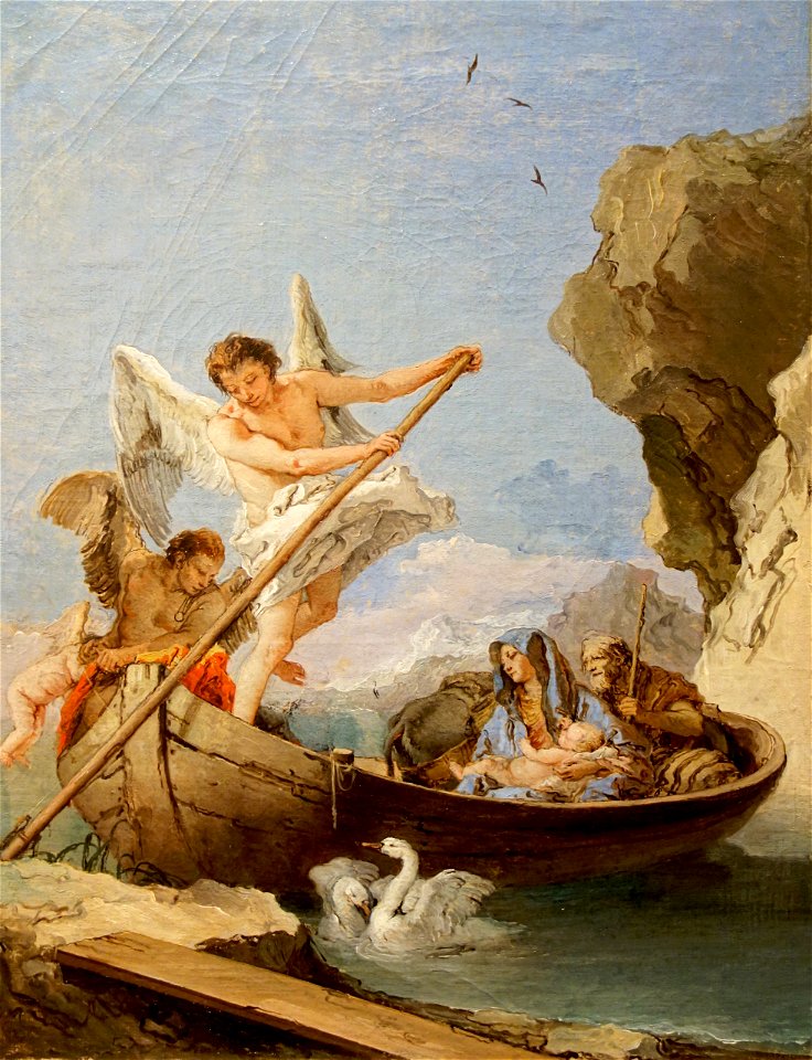 Flight into Egypt (Giambattista Tiepolo) (cropped)