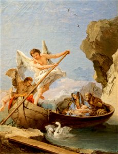 Flight into Egypt (Giambattista Tiepolo) (cropped)