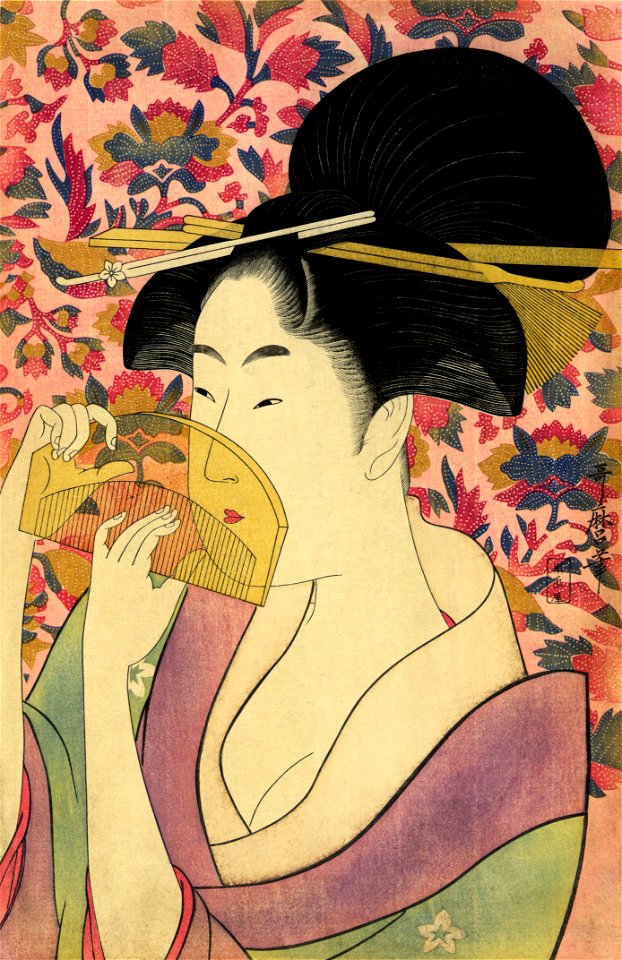 Flickr - …trialsanderrors - Utamaro, Kushi (Comb), ca. 1785