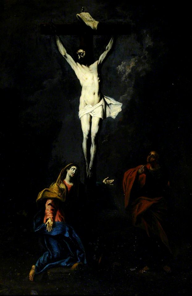 Flemish School (possibly) - Christ Crucified, with the Virgin and Saint John - 290210 - National Trust