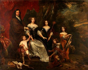 Flemish School - A Family Group with Children with Emblems of the Cardinal Virtues - 609012 - National Trust