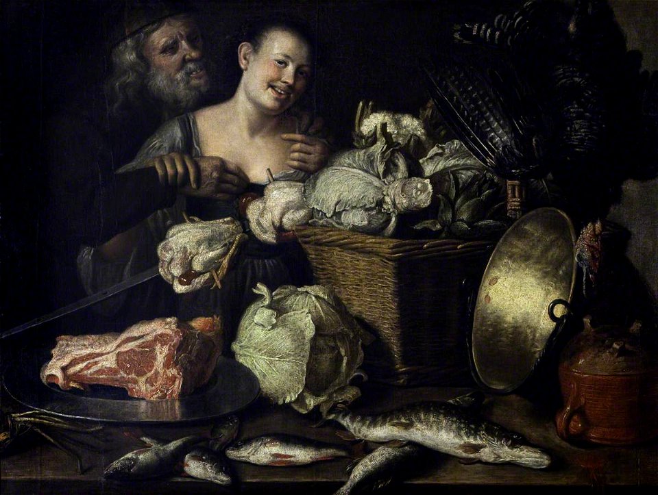 Flemish School - 'The Cook and the Gardener' - 534211 - National Trust