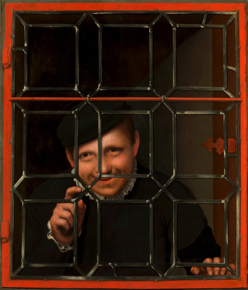 Flemish School, early 17th century - A Boy Looking through a Casement - RCIN 404972 - Royal Collection