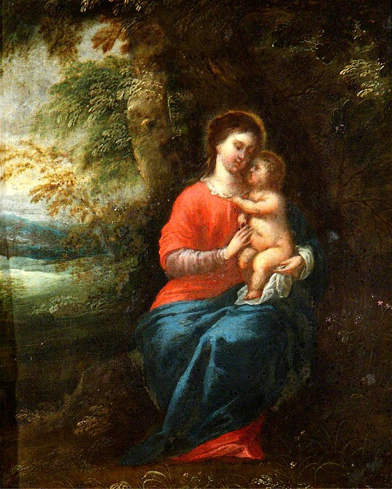 Flemish School - Madonna and Child in a Landscape - 1151388 - National Trust