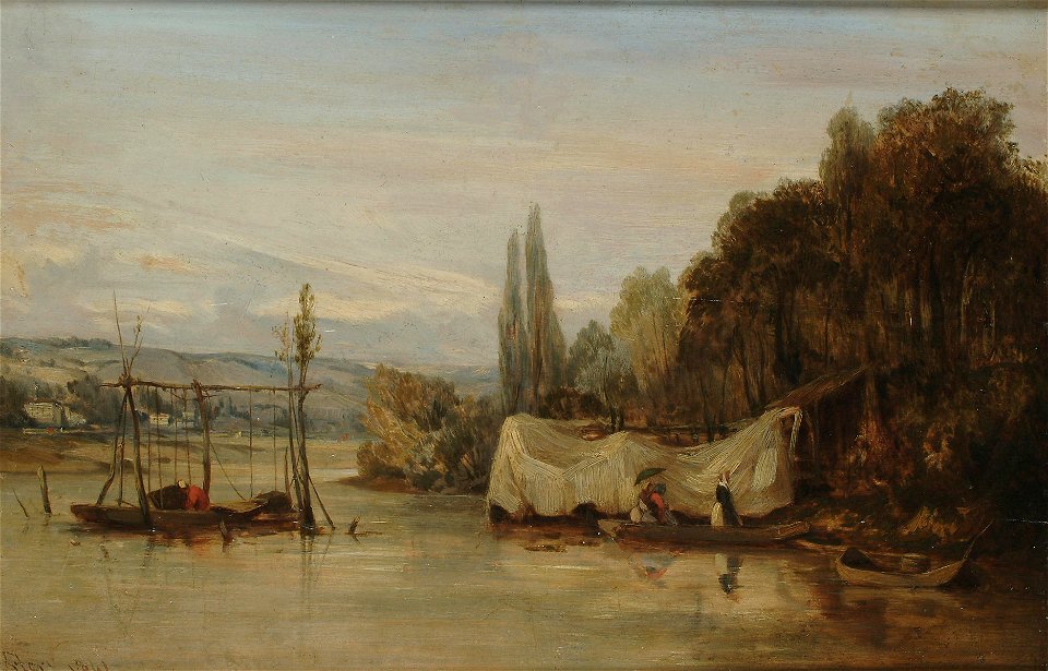 Camille Flers - Sur une rivière tranquille (1841)