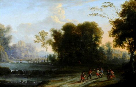 Flemish School - Wooded Landscape with Peasants Music-Making and Dancing - 959448 - National Trust