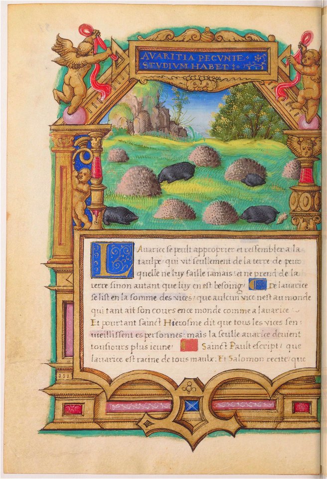 Fleur de vertu - BNF Fr1877 f31v (taupes)