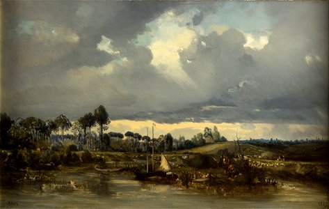 Camille Flers - Bords de Marne à Annet (1849)