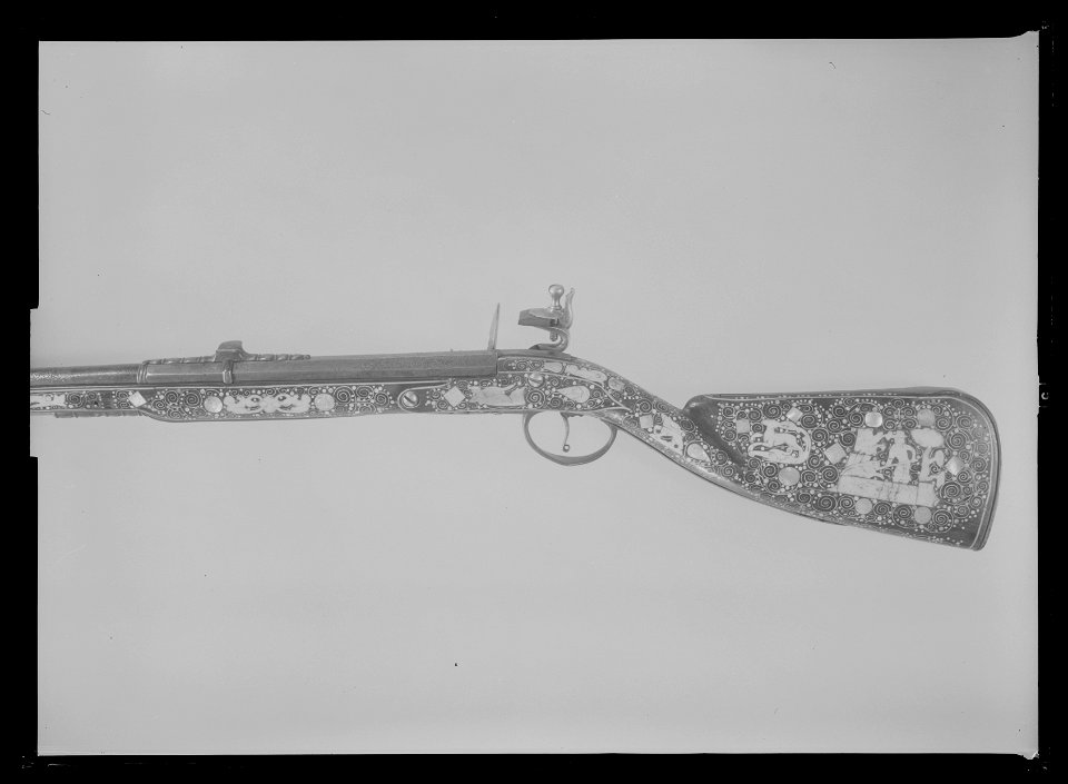 Flintlåsbössa, Teschen ca 1680 - Livrustkammaren - 79013