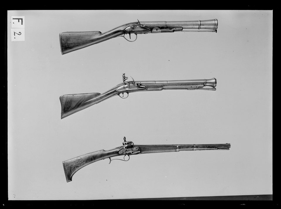Flintlåsmuskedunder, 1700-talets början - Livrustkammaren - 9422