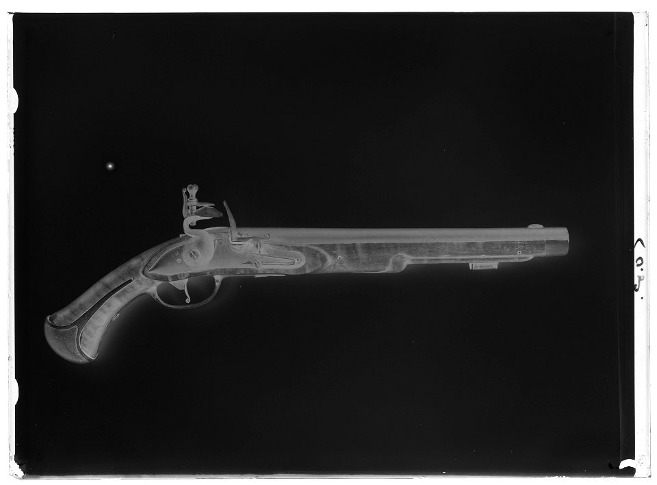 Flintlåspistol - Livrustkammaren - 43781-negative