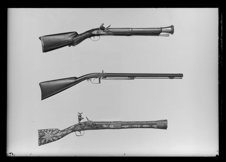 Flintlåsmuskedunder, 1700-talets början - Livrustkammaren - 10235