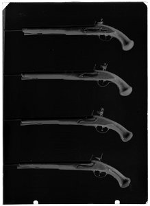 Flintlåspistol m-1738, NB ej avkortad, Jönköpings faktori - Livrustkammaren - 17424-negative